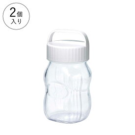 【公式】東洋佐々木ガラス フルーツシロップびん ポットホワイト 2個キッチン用品 ストッカー 家庭用 ガラス 保存びん ギフト 佐々木ガラス