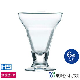 【公式】東洋佐々木ガラス パフェグラス 6個 プロユース 業務用 家庭用 家飲み コップ デザートグラス ギフト 佐々木ガラス