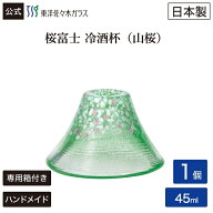 ポイント10倍／スーパーSALE期間中【公式】東洋佐々木ガラス 桜富士 山桜 冷酒杯 1個 プレゼント 家飲み …