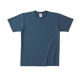 tシャツ メンズ 無地 半袖 CROSS STITCH クロススティッチ 6.2オンス オープンエンド マックスウェイト バインダーネック ポケットTシャツ oe1119 厚手 S-XL
