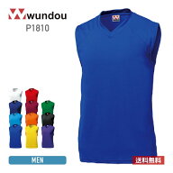 ノースリーブ ドライ メンズ wundou ウンドウ ベーシックバスケット シャツ P1810 男女兼用 吸汗速乾 ユ…