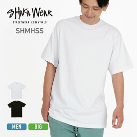 tシャツ メンズ 半袖 SHAKA WEAR シャカウェア 7.5oz マックスヘビーウェイトTシャツ SHMHSS 男女兼用 ユニセックス 綿 コットン ホワイト 白 ブラック 黒 グレー クルーネック プリント スポーツ トップス カジュアル 制服 シンプル アメリカンフィット S M L XL LL 2XL