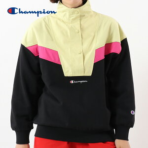 �W���P�b�g ���f�B�[�X Champion �`�����s�I�� SNAP SWEATSHIRT cw-r011 �ّf�� MIX �|���G�X�e�� �X�E�F�b�g