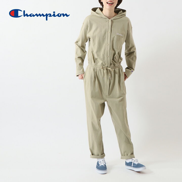 楽天市場】つなぎ レディース 無地 Champion チャンピオン JUMPSUIT cw 