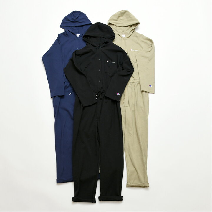楽天市場】つなぎ レディース 無地 Champion チャンピオン JUMPSUIT cw 