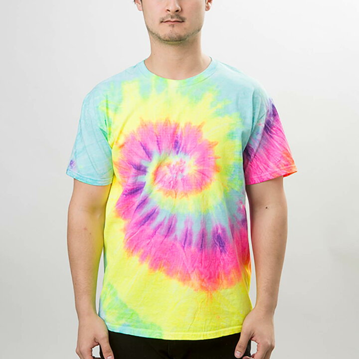 楽天市場 Tシャツ メンズ タイダイ The Colortone Tie Dye Co カラートーン 5 3 Oz レインボー マルチカラー Tシャツ Td1000 Rm ダンス イベント ストリート 部屋着 無地tシャツ Tshirt St楽天市場店