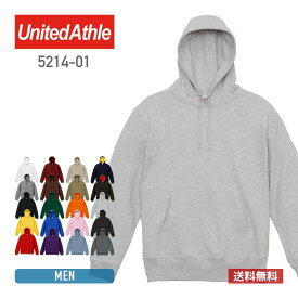 パーカー メンズ 長袖 United Athle ユナイテッドアスレ 10オンス スウェット プルオーバー パーカ パイル 5214-01 かぶりパーカー 男女兼用 アッシュ S-XL