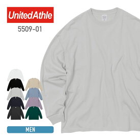 長袖 tシャツ メンズ 無地 United Athle ユナイテッドアスレ 5.6オンス ビッグシルエット ロングスリーブ Tシャツ 5509-01 厚手 イベント お揃い ユニフォーム