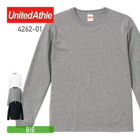 長袖 tシャツ メンズ United Athle ユナイテッドアスレ 7.1oz オーセンティックスーパーヘヴィーウェイト ロングスリーブTシャツ 426201-01 大きいサイズ リブ