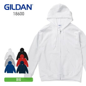 パーカー メンズ 長袖 GILDAN ギルダン 8.0 oz ヘビーブレンド ZIPパーカー 18600 アメリカンフィット 大きいサイズ フルジップパーカー ジップアップ 秋 冬