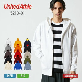 パーカー メンズ レディース 無地 United Athle ユナイテッドアスレ 10.0オンス スウェット フルジップ パーカ パイル 521301 上 トップス 送料無料 男 女 ホワイト 白 ブラック 黒 ネイビー 青 ブルー 緑 グリーン グレー S M L XL XXL XXXL 裏毛 裏パイル カラバリ豊富
