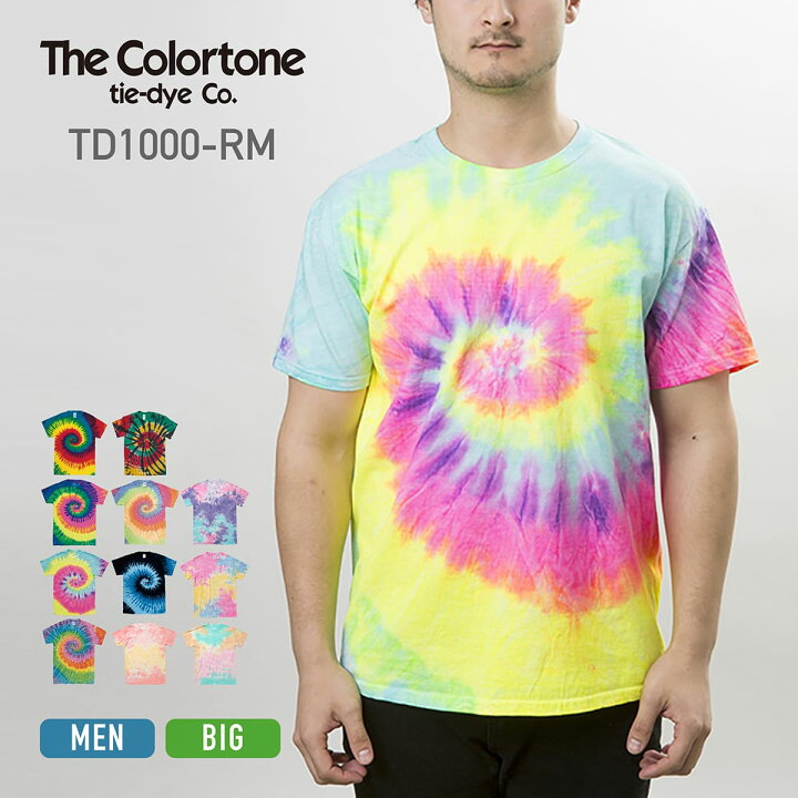 楽天市場】tシャツ メンズ タイダイ The Colortone tie-dye Co. カラー 