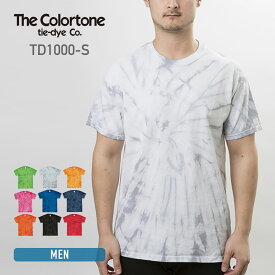 tシャツ メンズ タイダイ The Colortone tie-dye Co. カラートーン 5.3 oz スパイダー Tシャツ td1000 USA スポーツ ダンス イベント お揃い ストリート 部屋着
