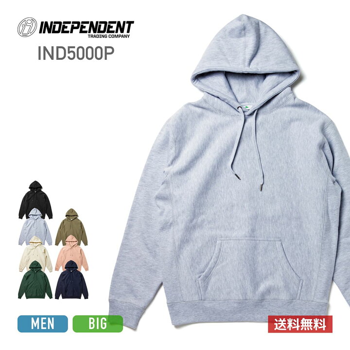 楽天市場】パーカー メンズ 無地 長袖 INDEPENDENT インデペンデント 
