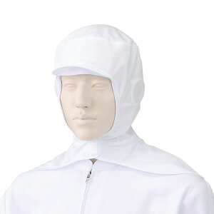 帽子 無地 KAZEN カゼン フード帽子(ケープ付)(1枚入) 484-KZ5 484 FOOD Factory フードファクトリー FOOD フード 男女兼用 ユニセックス 男性 メンズ 女性 レディース 作業帽子 作業帽 食品帽子 食