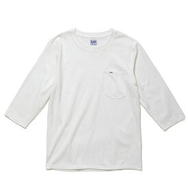 7分袖 tシャツ メンズ Lee (リー) T-シャツ lct29002 ポケット付 ボーダー カラー ユニフォーム カジュアル XS-XXL