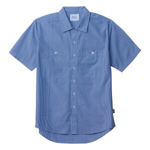 シャツ 半袖 Uniform Circus BEAMS ユニフォーム サーカス ビームス ユニセックスワイドカラーシャツ BKB4504 メンズ レディース 介護服 男女兼用 制服 職員 福祉 ケア 防菌防臭 介護福祉士 ネイビー