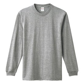 ロンT メンズ 長袖 無地 Printstar プリントスター 5.6オンス ヘビーウェイトLS-Tシャツ(+リブ) 00110-cll 男女兼用 ユニセックス 大きいサイズ ロンティー リブ イベント ユニフォーム 袖リブ 白 黒 紺 茶 緑 赤 紫 青 灰色 ピンク カーキ XS S M L XL 2XL 3XL
