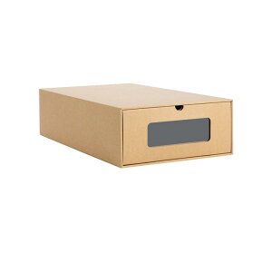 厚手の段ボール製引き出し式靴箱 積み重ね可能な靴用