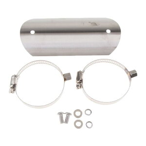 オートバイ エキゾースト マフラー パイプ ヒート シールドカバー ヒールガード 全2色