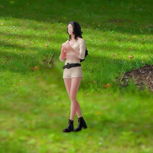 1/64 女の子モデル 人物 フィギュア レイアウト ジオラマ 風景 樹脂 小さな人物モデル キャラクターモデル マイクロ風景 電車レイアウト用