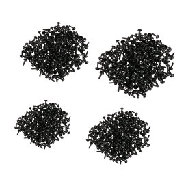 【9月限定 要エントリー 抽選で最大100%ポイントバック】800個 プラスチック製 安全目 クラフトアイ 人形 人形 クマ ぬいぐるみ 動物 フェルト作り 黒