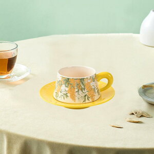 スプーンフローラルティーカップセット付きティーカップとソーサーコーヒーカップセット