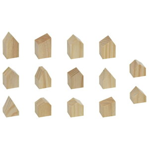 14x未完成の木製の家の木製工芸品空白のアートワークファームハウスdiyペイント