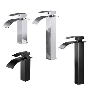 滝のスパウト浴室のシンクの蛇口シングルレバーアクセサリー洗面所の蛇口ミキサータップ RV 化粧台用傷つきにくい