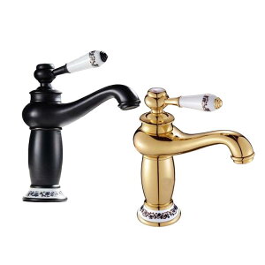 バスルームのシンクの蛇口シングルレバーコントロール取り付け簡単スムーズ漏れなし研磨された温水と冷水の蛇口バスルームのシンクの