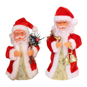 電動サンタクロース.音楽玩具.面白い.電動ダンスと歌の回転フィギュアクリスマス屋内用可動フィギュア