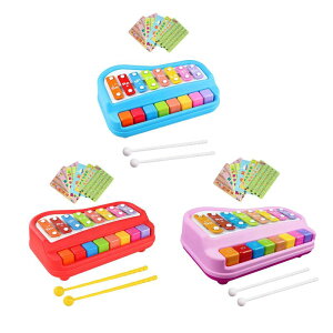 楽器おもちゃ 幼児教育玩具 打楽器 マレット2個付き 木琴おもちゃ 赤ちゃん用木琴おもちゃ 子供用 赤ちゃん