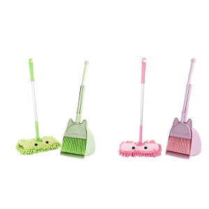 子供用ミニほうきとちりとりモップセット 子供用掃除セット ままごとおもちゃ ごっこ遊び 幼稚園児向け 3-6歳 ホリデーギフト