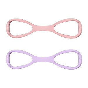フィギュア8 フィットネス抵抗バンド ストレッチ フィットネスバンド シリコン ストレッチ ワークアウト ポータブル ストレッチャー ヨガ ジム ホーム オフィス用