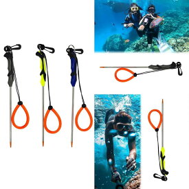 スキューバダイビングスティックステンレス鋼便利なダイビングポインターロッドロブスタースティック水中シュノーケリングスピアフィッシングハンティング