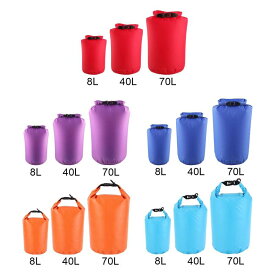 3 個の防水ドライバッグ.ドライサック.軽量 8L.40L.70L.漏れ防止でギアをドライに保つフロートポーチ 釣り.ビーチ.カヤック.ボート用