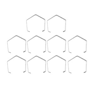 10x ドラム釣りリールホイールスプリングクリップ交換部品ステンレス鋼保持クリップ多用途アクセサリーリール修理