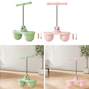 ハンドル付きポゴボールポゴバウンスボールキッズ面白い調整可能なロープの長さポーゴスティックアシスタントおもちゃスポーツ