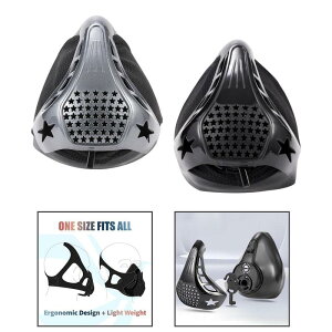 調整可能な抵抗フィットネスマスクジョギングフィットネスカーディオを走らせるための男性と女性のためのシリコン洗える高地