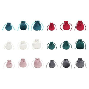 ジュエリーポーチオーガナイザー ウェディングストレージ 巾着バッグ ベルベットギフトバッグ バレンタインデー用 ジュエリー ブレスレット リングの梱包に