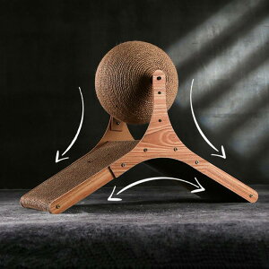 スクラッチボールインタラクティブペットおもちゃ段ボールスクラッチパッドエクササイズ家具プロテクター猫スクラッおもちゃグラインドクロー子猫睡眠用