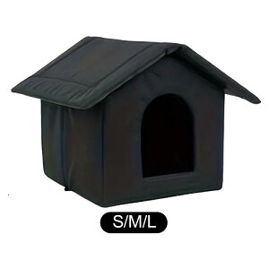 屋外用キャットハウス 子猫用シェルター ペット品 ポータブル 暖かい 耐候 野良猫シェルター ペットハウス 冬 ポーチ 裏庭