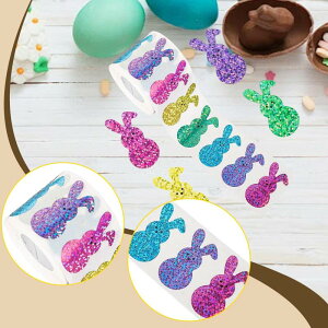 500 �� �C�[�X�^�[���r�b�g�X�e�b�J�[ �E�T�M�̃f�J�[�� ���ړI �J���t�� �C�[�X�^�[�f�R���[�V���� �����V�[�� �X�e�b�J�[ �J�[�h �m�[�g�p�\�R���p