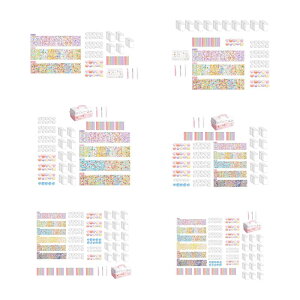 Goo J[h DIY Zbg Lbg  ݂艺 [{bNXt ̎q DIY A[gޗ J[hXebJ[Zbg