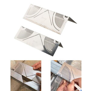 角度 ARC マーキング ツール.スクライバー定規ポータブル測定測定ツール製図.描画.サイン マーキング用の金属マーキング ツール