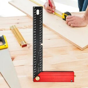 多角度測定定規.大工の定規レイアウトツール.アルミニウム合金.DIYプロジェクト用のマーキング定規