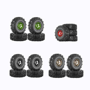 4 �� 1/18 1/24 RC �^�C�� �����[ �^�C�� 63 �~�����[�g�����a�O�b�h�O���b�v�����z�C�[�� �^�C���Z�b�g �ɓK�p SCX24 Fcx24 ���f�� RC �J�[ DIY