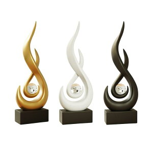 抽象的な火の像デスクトップ装飾工芸品記念品樹脂炎の置物モダンアート彫刻キャビネットリビングルーム屋内用
