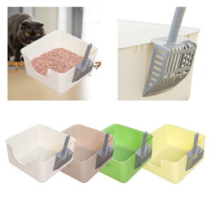 猫用トイレ 特大 キティ用トイレ 滑らかな18cm ハイサイド便器 耐久性のある猫トイレサンドボックス 小型猫と大型猫用