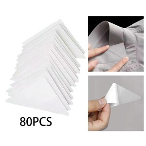 ポロシャツの襟ステイ.エッジシェイパー軽量.PVCカラーサポートステッカー.メンズレディースドレス.襟付きシャツ